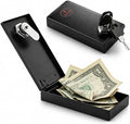 Metal Box for Gambler, Winners Bank Portable Safe with Key, Mini Gambling Lock Box for Cash Money Saving Go Home Gamblers Gifts, Black by Unknown
