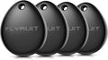 Air Tracker Tags-4 Pack for Apple Find My, iOS Only, Official MFi Certified | Mini Bluetooth Key Finder locator with sound, Travel Cruise Essential, Smart Luggage tracker for iPhone, Suitcases, Backpack by Flyruit