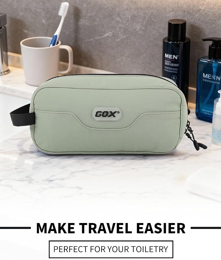 GOX Travel Toiletry Bag Dopp Kit Case for Men Multifunction Packing Organizer Pouch (Mint Green) - Image 2