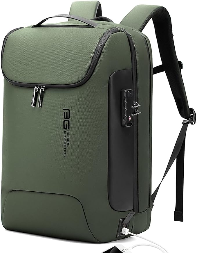 BANGE Anti-Theft Backpack with USB Charging Port 17.3 Inch Business Laptop Backpack by BANGE