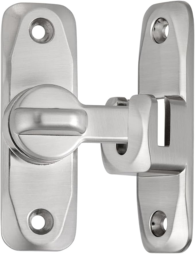 4 Packs Silver Barn Door Latches,90/180 Degree Gate Lock_B | Zinc Alloy Right Angle Door Lock Latch,Flip Gate Latches,Sliding Door Latch Lock,for Cabinets,Fence Gates,Pet Cage - Image 7