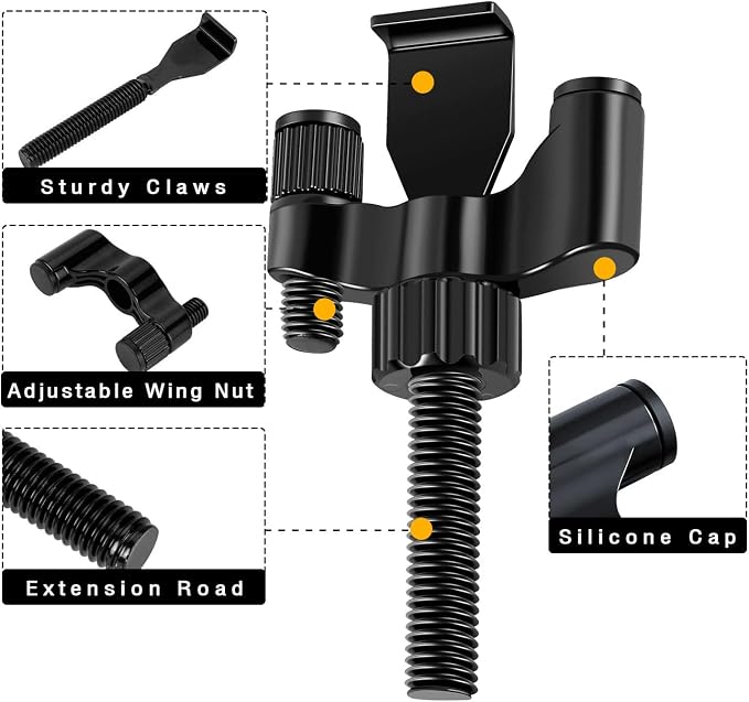 Adjustable Portable Door Lock, Hotel Door Stoppers for Travelers Safety to Prevent Unauthorized Entry,for Traveling Hotel Home Apartment College - Image 4