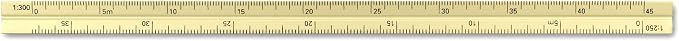 Alumicolor Aluminum Architect Metric Pocket Scale, 15CM, Gold - Image 3