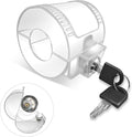 Child Proof Door Knob Cover Lock – Prevents Turning of Door Knob and Access to Keyhole, Can be Used for Home Rentals, Evictions, Job Sites & More – Keyed Alike(Transparent) by Lifeneedssparkstofly