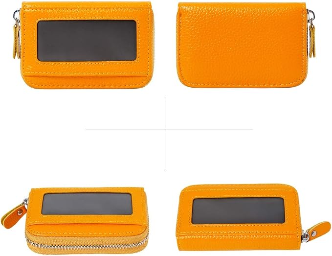 Women's RFID Blocking 12 Slots Credit Card Holder Leather Accordion Wallet - Image 3