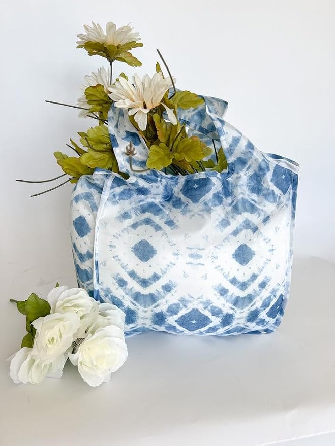 Pure Sage Reusable Grocery Bag - Stylish Shopping Bags for Groceries - Foldable Tote Bag - Image 8