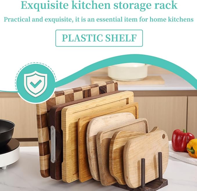 Berglander Dish Rack 14", Adjustable Vertical Plate & Lid Organizer for Kitchen Cabinet or Countertop, Drying Stand for Dishes, Cutting Boards, Pot Lids, Food Container Lids, Cups, Bakeware & Books - Image 6