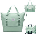 INVODA Travel Duffel Bag For Women and Men Waterproof Expandable Weekender Overnight Carry On Tote Bag Dry Wet Separation Swim Sports Gym Bag (Green) by INVODA