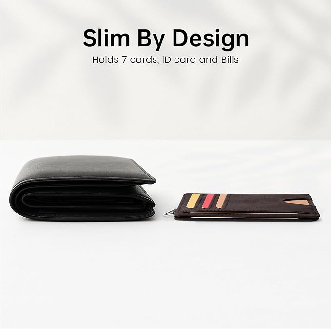 Mayski Slim Wallet, Credit Card Holder for Women, Minimalist Front Pocket RFID Blocking Card Cases, Small Wallet Women Men(CH Coffee) - Image 8
