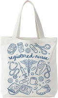 Nurse Canvas Tote Bag, Nurse Appreciation Gifts, Nursing School Gift Reusable Shopping Grocery Bags by Unknown