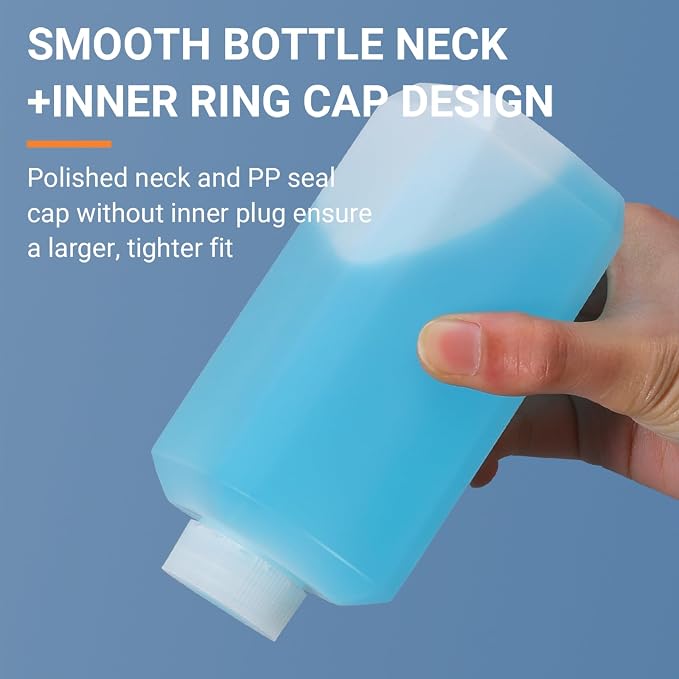 1oz/30ml Leak Proof Plastic Bottles with Caps for Liquids Sample, Reusable Small Bottles Containers for Travel, Camping and Hiking (Translucent, 10 Pcs) - Image 8