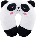 Travel Pillow for Kids, Cute Animal Neck Pillow Support U Shaped Cushion Plush Soft Rest Reading Pillows Sleeping Pillows for Airplane Train Car (Color:Panda) by Unknown