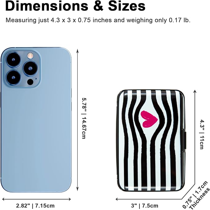 Credit Card Holder Small RFID Blocking Wallet Business Metal Slim Mini Aluminum Hard Case for Women Men - Image 4