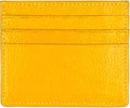 RFID Protect Slim Minimalist Pocket Leather Wallet Card Holder - Yellow by Tapp+Collections
