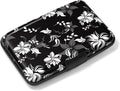 Rimilak Aluminuml Credit Card Holder,White Flower | Mini Credit Card Wallet RFID Blocking Slim Metal Hard Case for Women Men by Rimilak