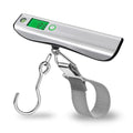 110lb Digital Luggage Scale with Overweight Alert for Air Travel | Bubble Level, 3 ft Tape Measure, Backlit LCD Display, Portable Handheld Hanging Scale for Travel, Fishing, Hunting, Home Use by VOPOCO