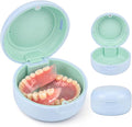 Portable Vent Denture Bath Case, Soft Buffer Holder for Travel False Teeth | Safe material, removable silicone pad for hygienic use, multi-scene use, pocket fit for home, journeys & daily oral storage by Gaboolo