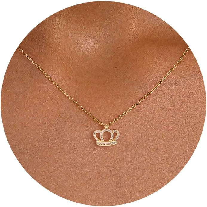 Gold Necklace for Women, Dainty Charm Pendant Necklace Jewelry Gift | 14K Gold Plated, Cute, Delicate, Adults, Non Tarnish, Hypoallergenic, Accessories by GUOKEJEWELRY