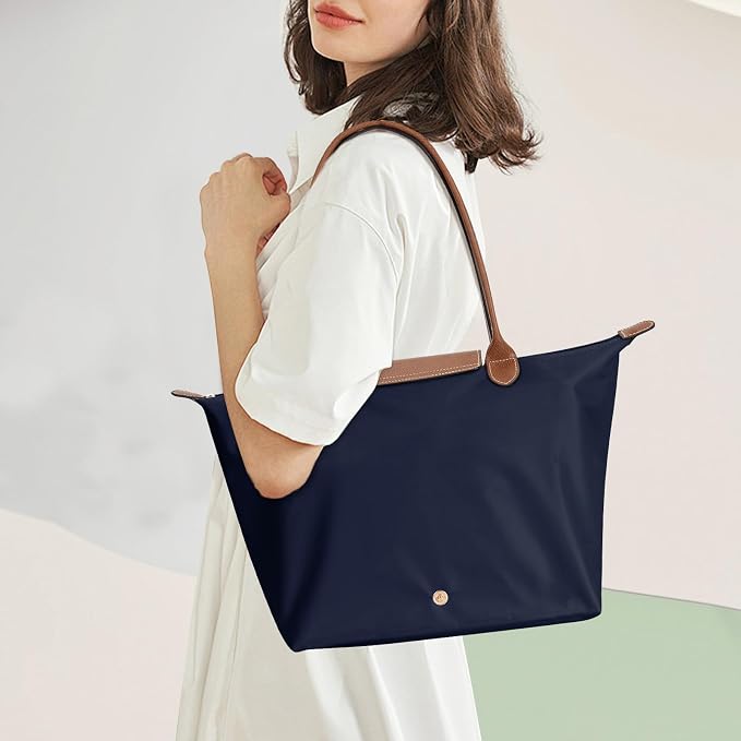 Tote Bag for Women with Purse Organizer Insert. | Foldable Large Capacity Waterproof Nylon Bag for Travel, Work, and Daily Use. - Image 3