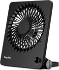 EasyAcc 6000mAh Travel Fan for Sleeping, Up to 26H Runtime, Quiet Portable Battery Powered USB Desk Fan, Stepless Speed, 180° Foldable, Rechargeable for Bedroom, Office, Cruise and Travel Essentials by EasyAcc