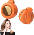 Portable Silent Mini Bladeless Fan Clip On, Small Fan Clip on for Shirt & Waist, Adjustable 3-Speed Suspended Whirlwind Fans, For Outdoor & Travel & Office, Travel Accessories, Gift (Orange) by Unknown