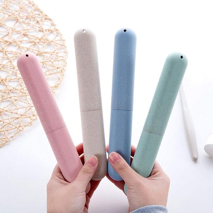 4 Pack Travel Toothbrush Case, Portable Breathable Toothbrush Holder Cases | Toothbrush cases for traveling toothbrush cover organizer container for Home, Travel, Business, Camping, School - Image 9