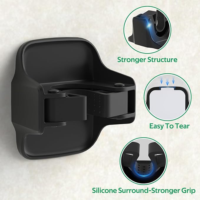 reliahom Broom Holder Wall Mount Mop Grippers organizer wall hanging,10Pack | No Drilling Self Adhesive Easy install Anti-Slip Mop Broom Hanger Storage Rack for Kitchen,Laundry Room,Garden,Garage - Image 3