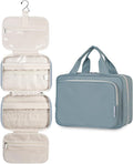 Narwey Hanging Toiletry Bag for Women Travel Makeup Bag Organizer Toiletries Bag for Travel Size Essentials Accessories Cosmetics (Greyish Blue (Medium)) by Narwey