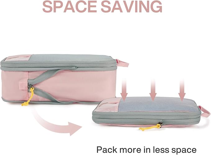 BAGSMART Compression Packing Cubes for Travel Essentials | 14 Set /6 Set /4 Set/2 Set, Lightweight, Durable - Image 4