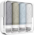 Silicone Travel Bottles for Toiletries, TSA Approved Leak-Proof Toiletry Containers for Airplane & Vacation by PanLuoNais