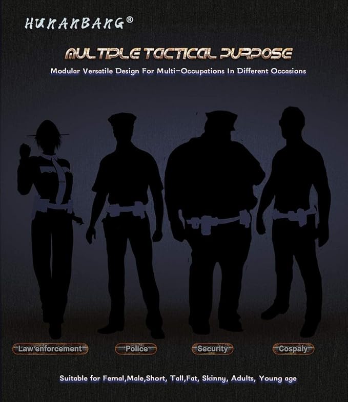 10 in 1 Duty Belt Black Law Enforcement Tactical Equipment System Set 10 pcs - Image 4