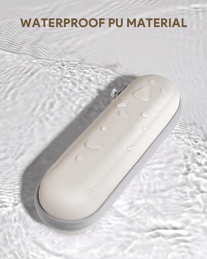 SQERO Electric Toothbrush Travel Case for Oral-B Pro/iO, Philips Sonicare/Aquasonic, Oral B Case for Brush Heads & Accessories, Portable Toothbrush Hard Carry Bag Waterproof PU | Storage for Brush Heads & Accessories, Portable Toothbrush Hard Carry She... - Image 5