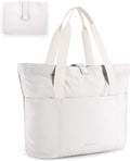 BAGSMART Tote Bag for Women, Foldable Tote Bag With Zipper Travel Shoulder Bag Handbag for Work by BAGSMART