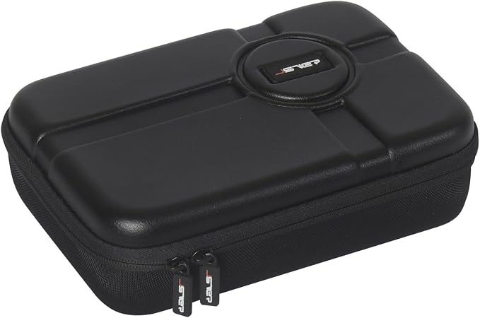JSVER PU Leather Hard Shell Carrying Case for GoPro Hero13/12/11/10/9/8/7, AKASO EK7000 / Brave 4 4K / Brave 7 LE/Brave 8 / V50X and Insta360 by JSVER
