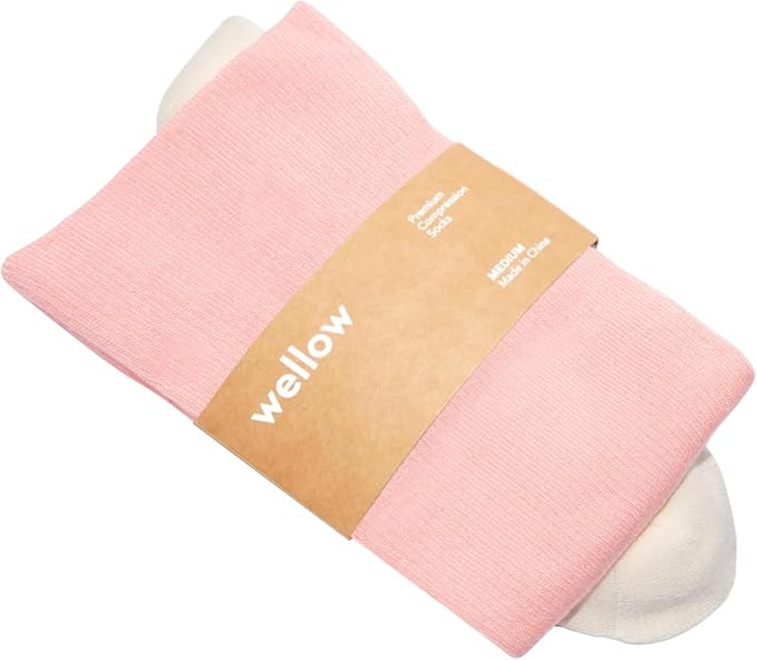 Wellow Knee High Compression Socks for Men & Women, 18–25 mmHg, Bamboo Viscose, Swelling Relief by WellowCompressionSocks