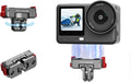 BRDRC Action 6 Magnetic Quick-Release Mount, 360° Horizontal Rotation Aluminum Alloy Adapter for DJI OSMO Action 6/Nano, with 1/4" Threaded Hole & Foldable Action Camera for Tripod Accessories by BRDRC