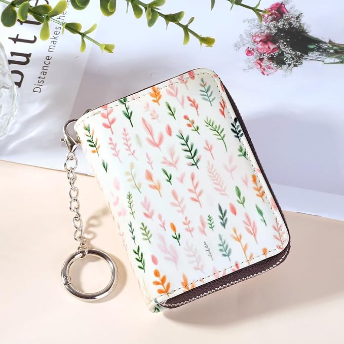 FurArt Zipper Wallet Women RFID Credit Card Holder keychain Wallet | ID Window RFID Blocking Compact Small business 15/16 slots - Image 4