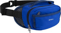 WATERFLY 2.3L RFID Fanny Pack: Anti-Theft Bellows-Style Opening for Hiking | Lightweight Water-Resistant Nylon, Breathable Back Pad, Woven Strap Loops, Key Hook, Travel Camping Cycling, Women Men by Waterfly