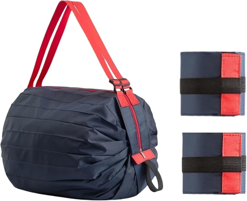 2PCS Travel Shoulder Bag Reusable Grocery Bags Foldable Shopping Bags Waterproof Pouch Bags Sports handbag by SUSOYAOCHEN