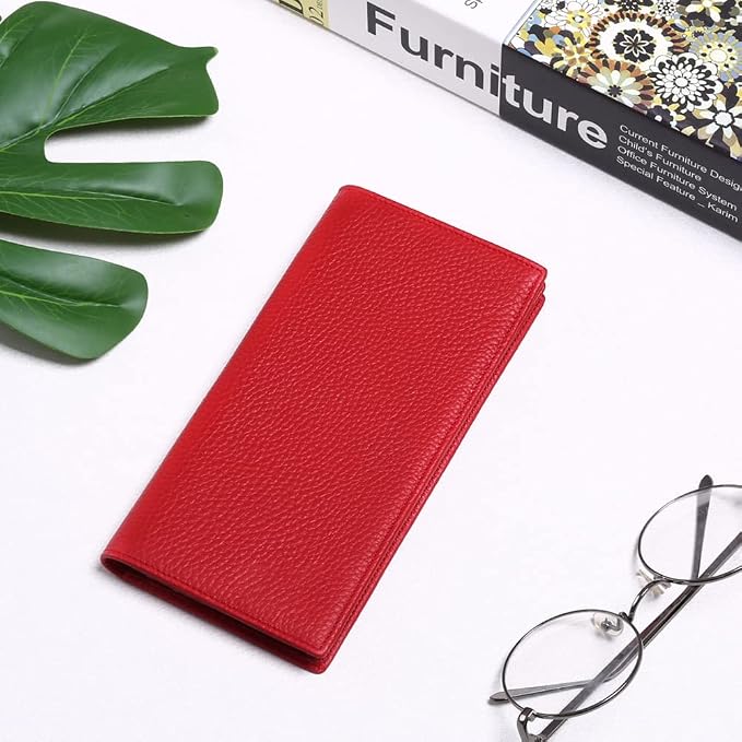 GOIACII Wallets for Women RFID Blocking Ultra Slim Leather Credit Card Holder Clutch - Image 6