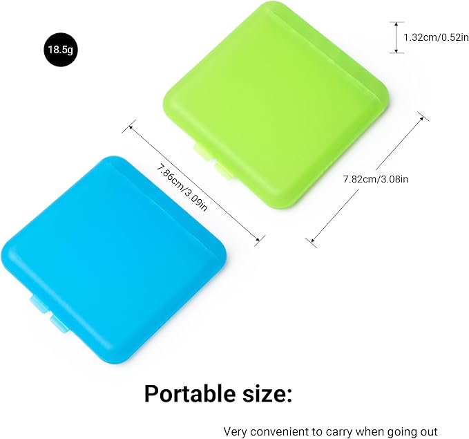 Interdental Brush Travel Case/Storage Case Compatible with TePe Interdental Brush, 2packs(Blue and Green) - Image 2