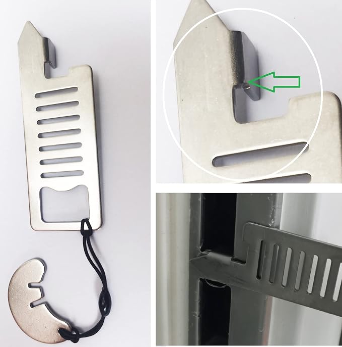 Portable Door Lock for Travel Door Lock College Dorm Lock Hotel Room Security Devices Apartment Jammer Additional Safety for Traveling Home College (3) - Image 3