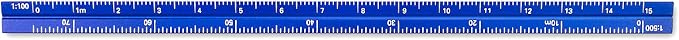 Alumicolor 3610-5 Aluminum Combination Pocket Scale, 6IN, Blue - Image 4