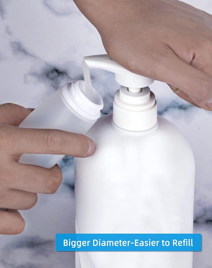 Silicone Travel Bottles for Toiletries TSA Approved Travel Size Containers Set 4 Pack Portable Leak Proof Refillable Cosmetic Squeeze Bottles Shampoo Hair Conditioner Body Lotion Bath Shower Gel - Image 4