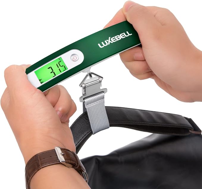 Digital Luggage Scale Vacation Travel Essentials Accessories Gifts for Traveler Portable Suitcase Handheld Weight Scale 110 lbs Hanging Baggage Travel Must Haves - Image 8