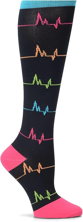Nurse Mates Women's Calf Socks | 12-14 mmHg Compression | Superior Support & Comfort | 1 Pair by Nurse+Mates