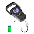 MEIYA Digital Fish Scale with Backlit LCD Display Up to 110lb/50kg for Anglers, Accurate Luggage Scale for Travel, Outdoor, Home Use, Includes 2 AAA Batteries and Hook, Essential Fishing Gear by MEIYA