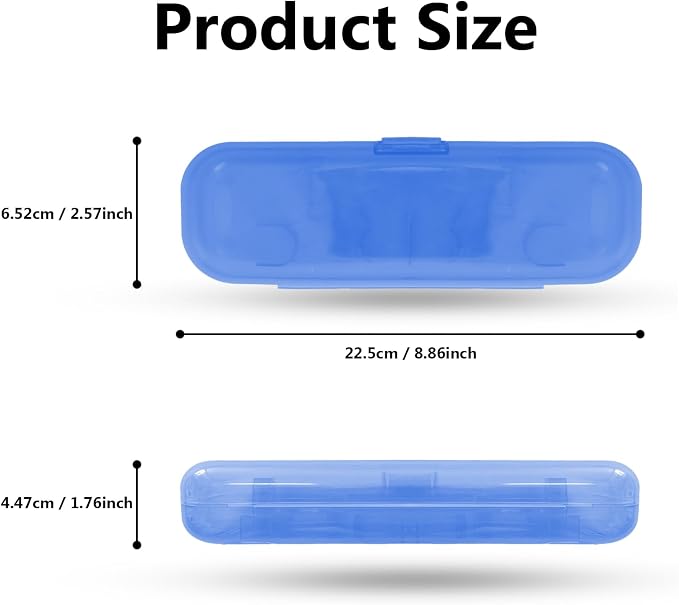 Newly upgraded toothbrush travel case, suitable for Oral-B/Oral-B Pro/Philips Sonicare/Aquasonic toothbrush, travel electric toothbrush box (blue) - Image 6
