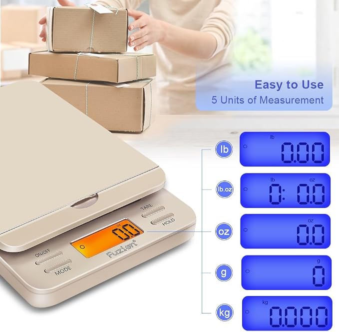 Fuzion Shipping Scale, 86 lb/0.1oz Digital Postal Scale for Packages | Hold & Tare, Package Scale, Mail Scale, Shipping Scale for Small Business, Parcel, LCD Display, Battery & AC Adapter Included - Image 7