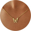 Gold Necklace for Women, Dainty Charm Pendant Necklace Jewelry Gift | 14K Gold Plated, Cute, Delicate, Adults, Non Tarnish, Hypoallergenic, Accessories by GUOKEJEWELRY